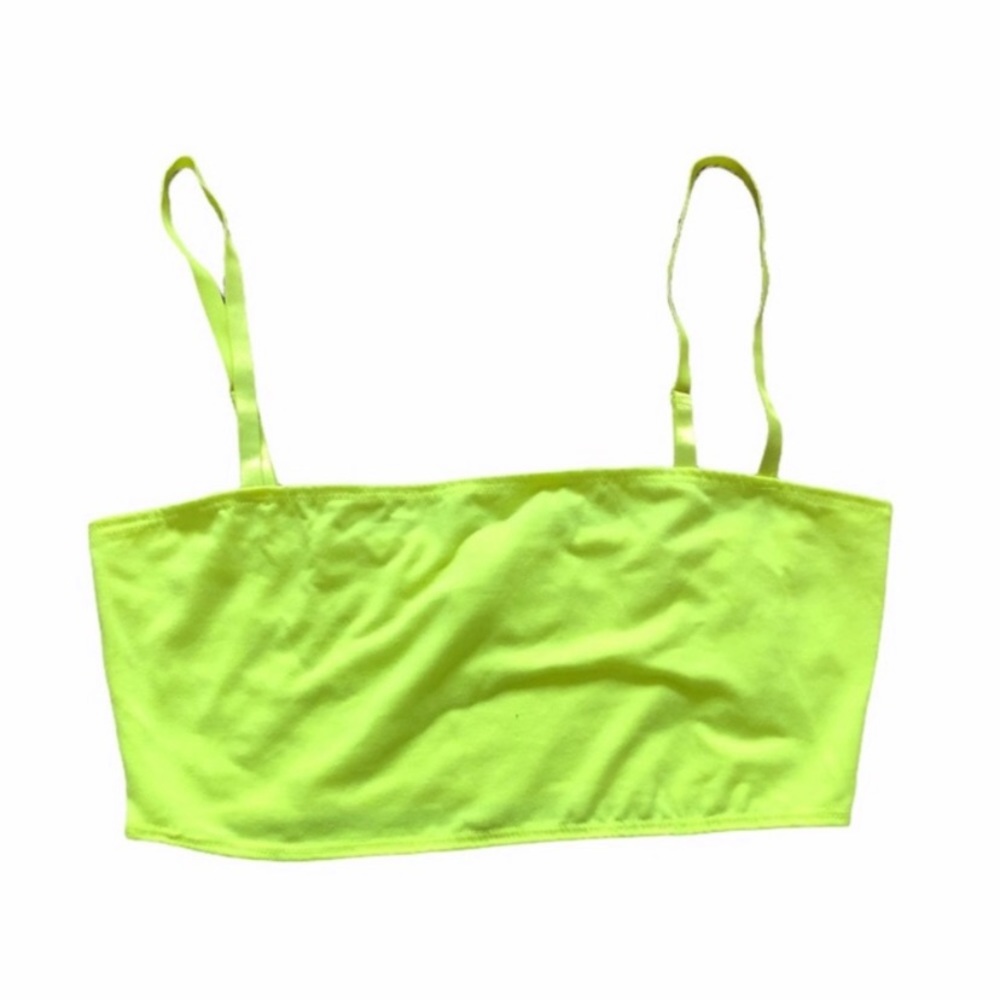 Cotton Spandex Super Crop Spaghetti Tank